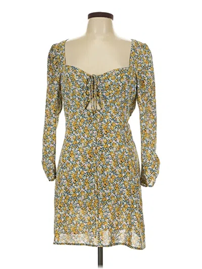 Pre-owned Lush Casual Dress In Yellow