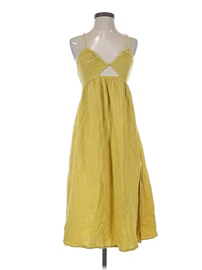 Pre-owned Lush Casual Dress In Yellow