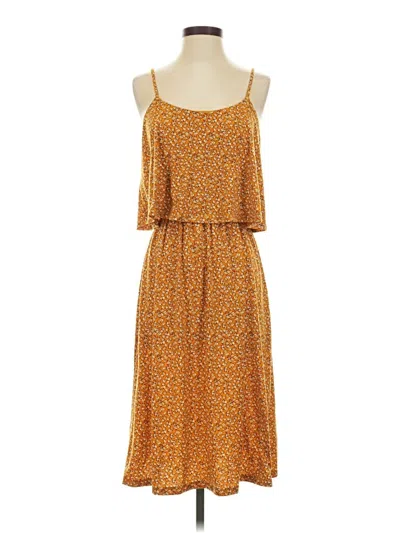Pre-owned Lush Casual Dress In Yellow