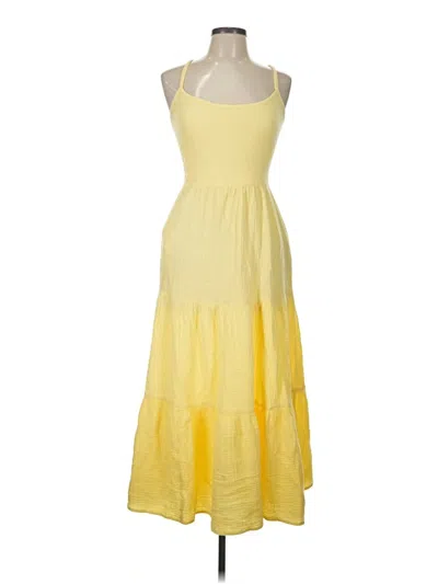 Pre-owned Lush Casual Dress In Yellow