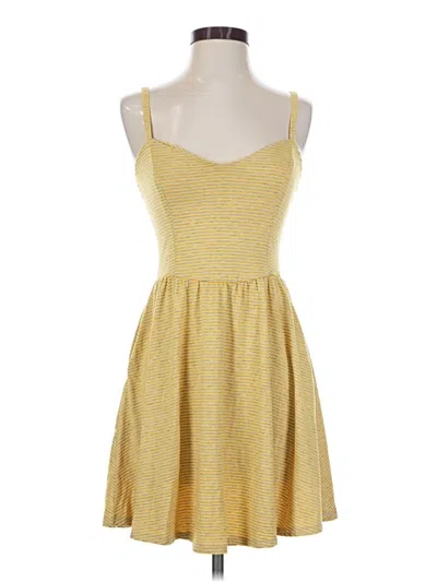 Pre-owned Lush Casual Dress In Yellow