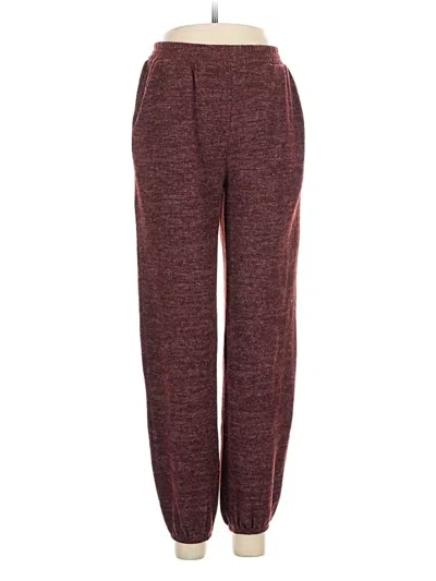 Pre-owned Lush Casual Pants In Burgundy