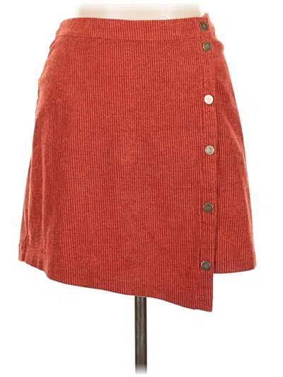 Pre-owned Lush Casual Skirt In Orange