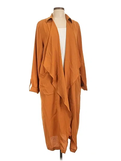 Pre-owned Lush Coat In Orange