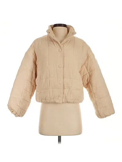 Pre-owned Lush Coat In Tan