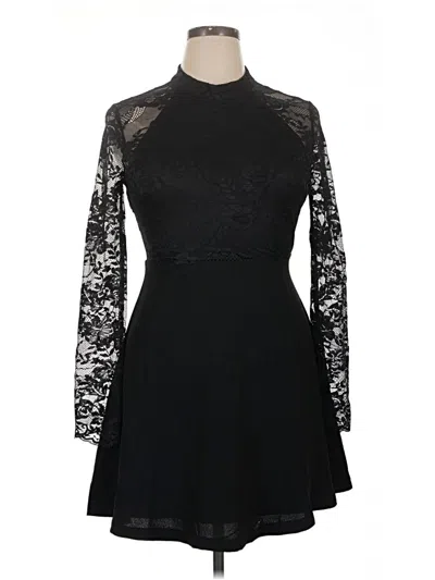 Pre-owned Lush Cocktail Dress In Black
