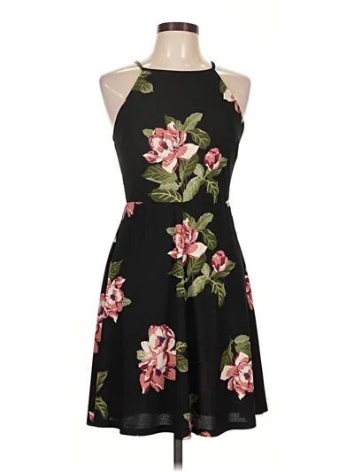 Pre-owned Lush Cocktail Dress In Black