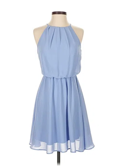 Pre-owned Lush Cocktail Dress In Blue