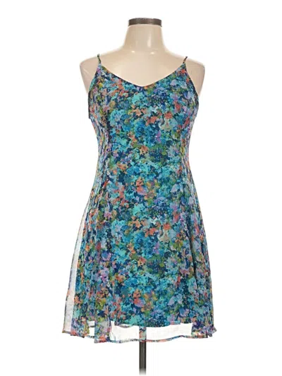 Pre-owned Lush Cocktail Dress In Blue