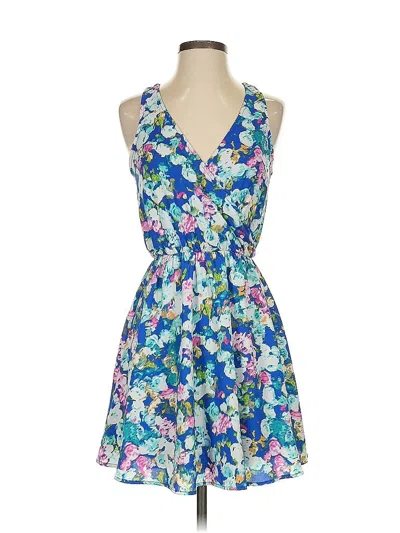 Pre-owned Lush Cocktail Dress In Blue