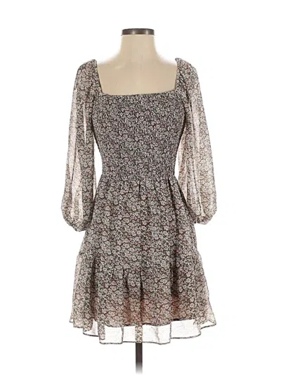 Pre-owned Lush Cocktail Dress In Brown