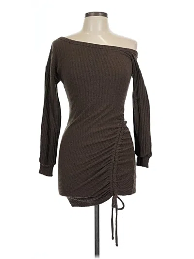 Pre-owned Lush Cocktail Dress In Brown