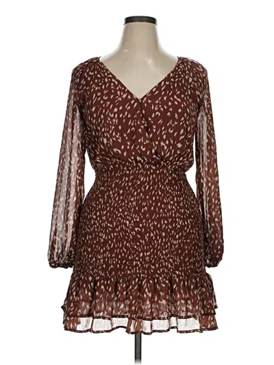 Pre-owned Lush Cocktail Dress In Brown