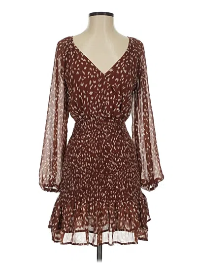 Pre-owned Lush Cocktail Dress In Brown