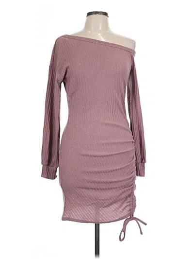 Pre-owned Lush Cocktail Dress In Burgundy