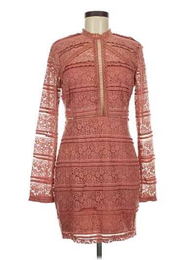 Pre-owned Lush Cocktail Dress In Burgundy