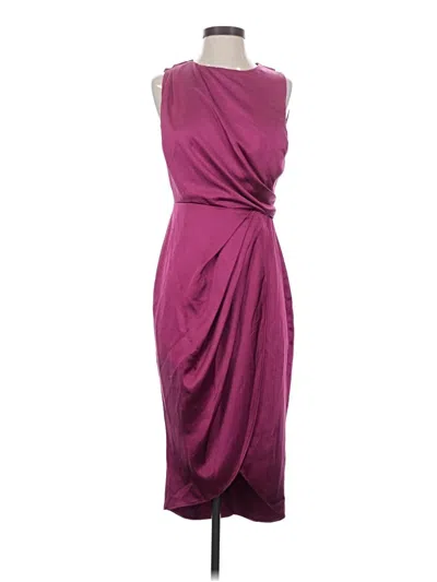 Pre-owned Lush Cocktail Dress In Burgundy