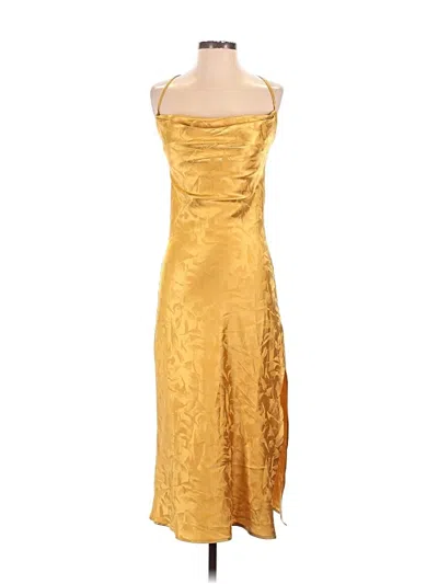 Pre-owned Lush Cocktail Dress In Gold
