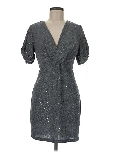 Pre-owned Lush Cocktail Dress In Gray