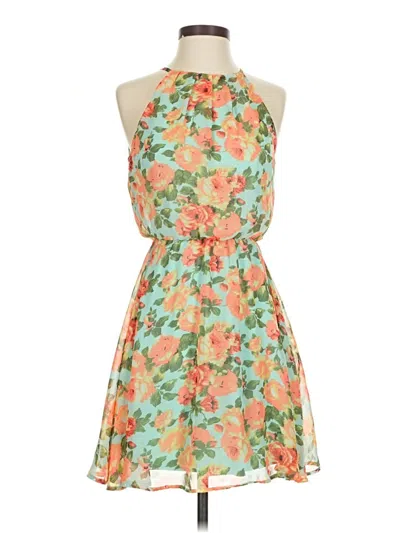 Pre-owned Lush Cocktail Dress In Orange