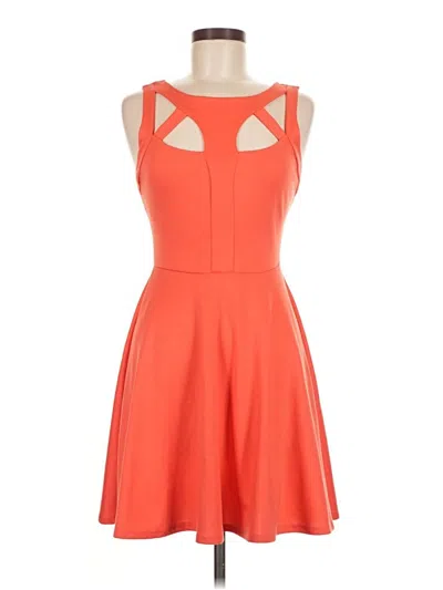Pre-owned Lush Cocktail Dress In Orange