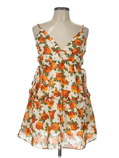 Pre-owned Lush Cocktail Dress In Orange