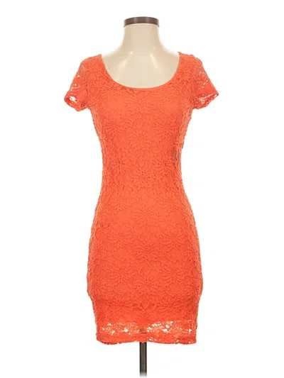 Pre-owned Lush Cocktail Dress In Orange