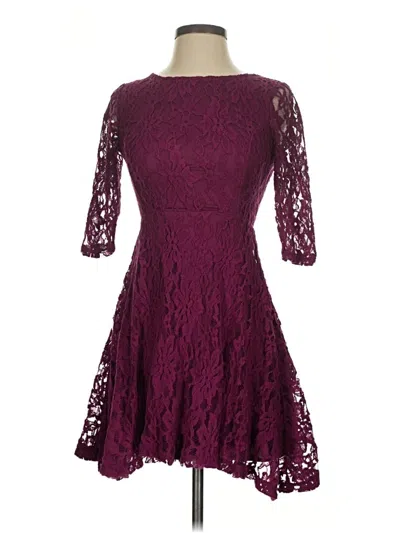 Pre-owned Lush Cocktail Dress In Purple