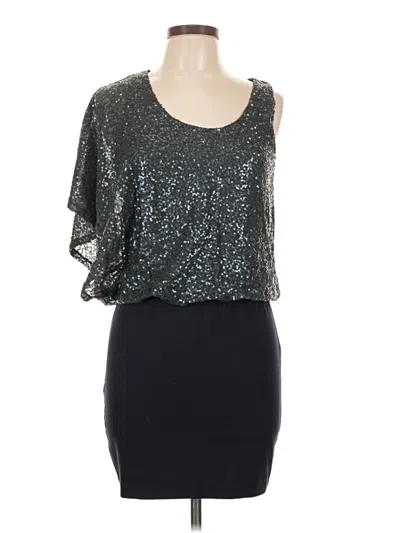 Pre-owned Lush Cocktail Dress In Silver