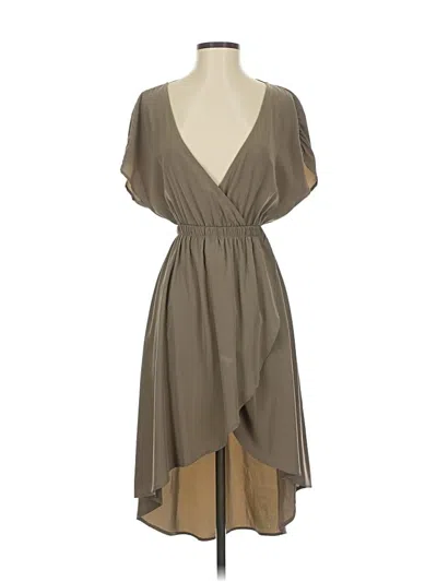 Pre-owned Lush Cocktail Dress In Tan