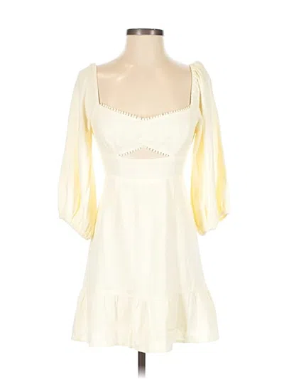 Pre-owned Lush Cocktail Dress In White