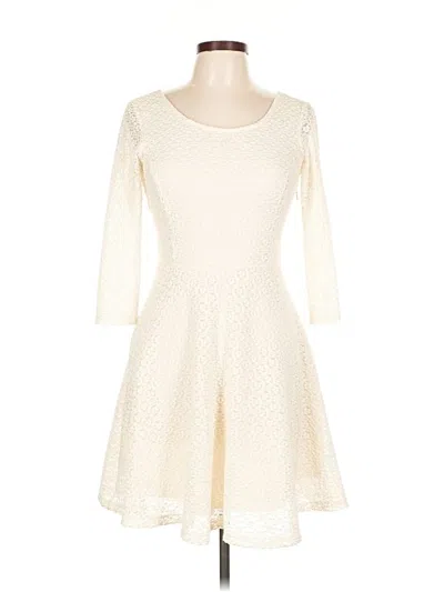 Pre-owned Lush Cocktail Dress In White