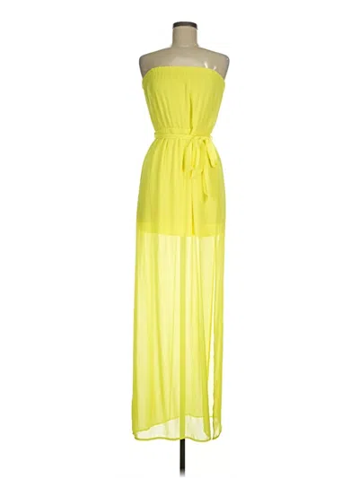 Pre-owned Lush Cocktail Dress In Yellow