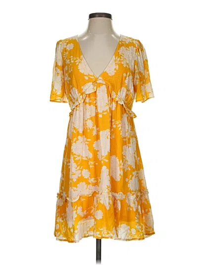 Pre-owned Lush Cocktail Dress In Yellow