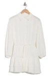 Lush Cotton Muslin Shirtdress In White