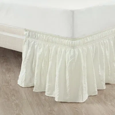 Lush Decor 20" Bed Skirt In Ivory