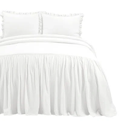 Lush Decor 3 Piece Coverlet Set In White