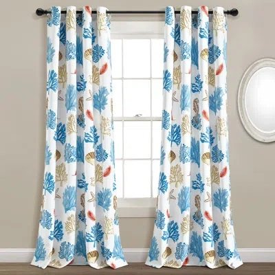 Lush Decor Albury Light Filtering Grommet Window Curtain Panels