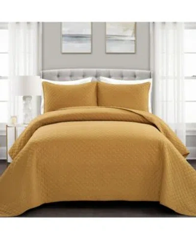 Lush Decor Ava Cotton Quilt Set In Neutral