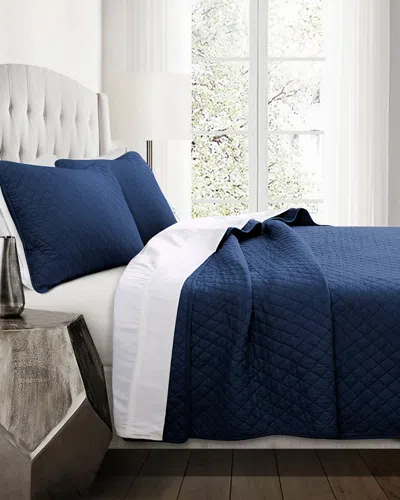 Lush Decor Ava Diamond Oversized Cotton Quilt 3pc Set