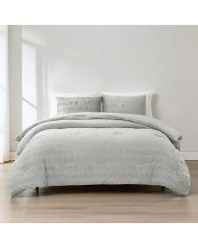 Lush Decor Lush Décor Azalea Ruched Velvet Stripe Comforter Set