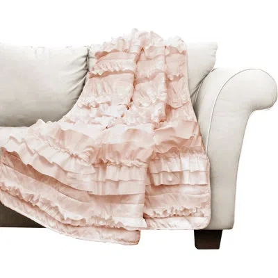 Lush Decor Belle Throw In Pink Blush