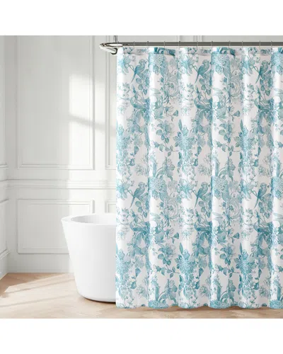 Lush Decor Lush Décor Bird & Hydrangea Toile Shower Curtain