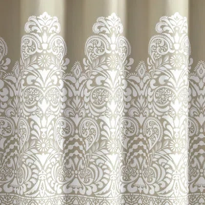 Lush Decor Boho Medallion Single Shower Curtain In Natural