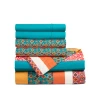 Lush Decor Boho Stripe Soft Sheet Set In Blue