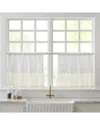 Lush Decor Lush Décor Brigitte Embroidery Eyelet Scalloped Edge Kitchen Tiers In White