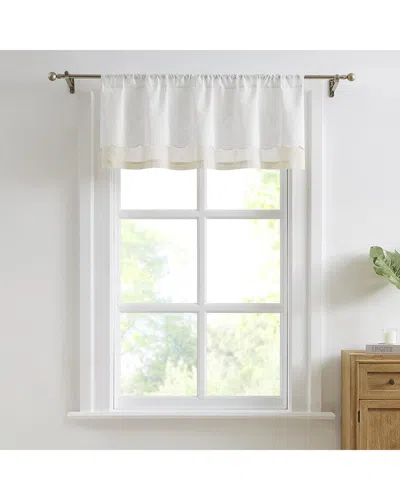 Lush Decor Lush Décor Brigitte Embroidery Eyelet Scalloped Edge Valance In White