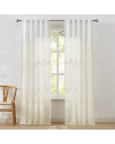 Lush Decor Lush Décor Brigitte Embroidery Eyelet Scalloped Edge Window Curtain Panels
