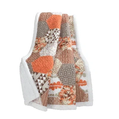 Lush Decor Briley Throw In Tangerine