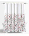 Lush Decor Clarissa Floral Shower Curtain In Blue